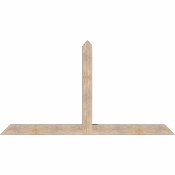 Ekena Millwork Portland Smooth Timber Gable Bracket, Douglas Fir, 96"W x 52"H x 5 1/2"D x 5 1/2"F, 13/12 Pitch GBW096X52X0606POR00SDF - main
